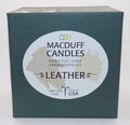 Macduff Candles - Leather - Black Glass Box